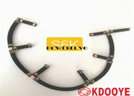 S4K S6K 6D34 Injector Leak Off Pipe  For 312 320C SK200-6E 312B E200B